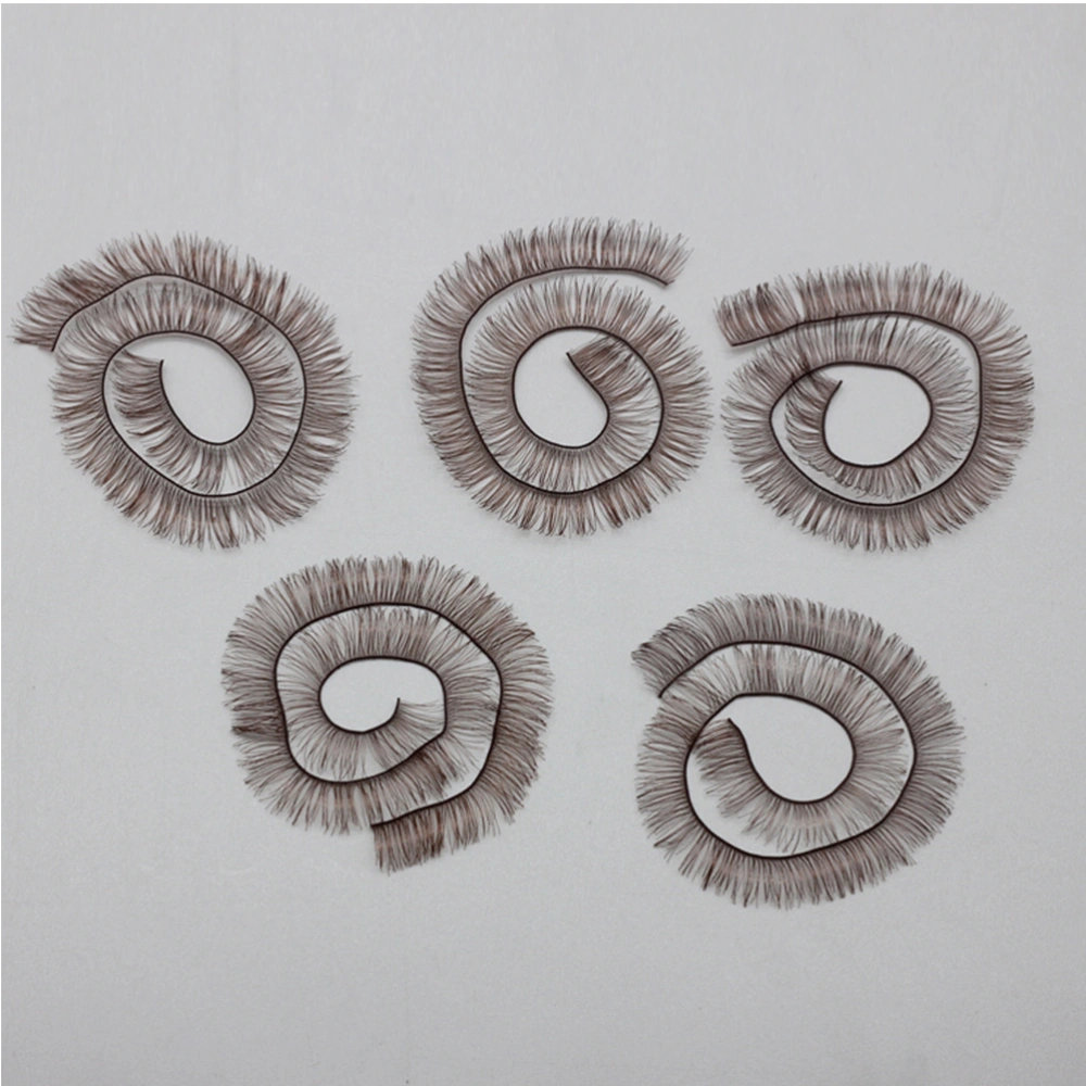 20PCS Manual DIY Doll Eyelash Handmade Doll Eyelashes Realistic Fake Eyelashes Doll Accessories for DIY Doll Making (Black 10PCS+Brown 10PCS))