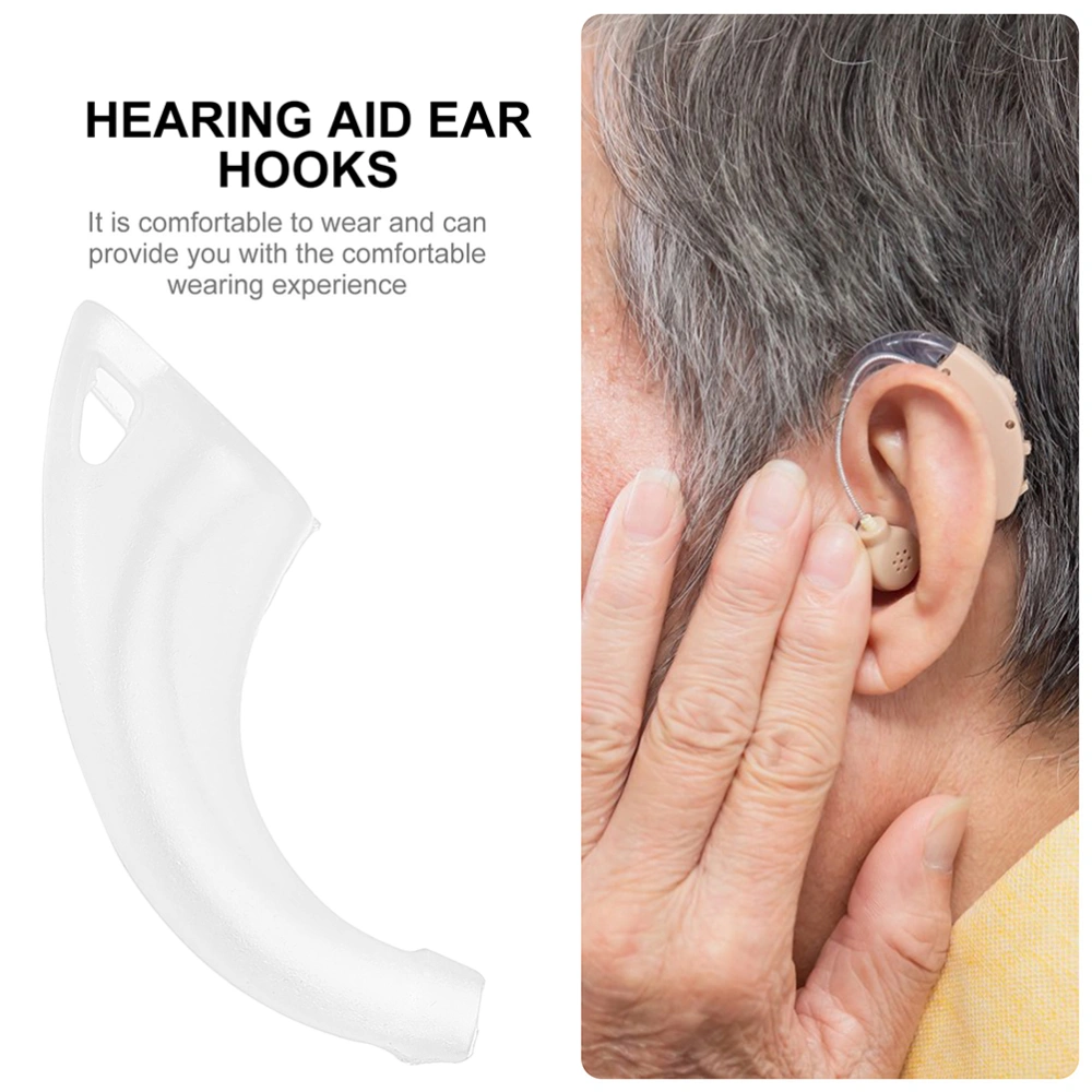 2pcs Hearing Aid Ear Hook Plastic Replacement Ear Hook Hearing Aid Accessory