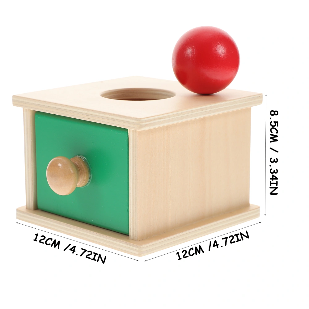 Wooden Kids Educational Toys Exercise Hand-eye Coordination Toys for Kids Children (Round Ball Boxes Style)