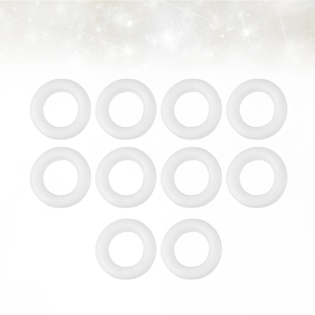 10pcs Christmas Ring DIY Craft Donut Ring Funny Circle Decor Festival Hanging Ring