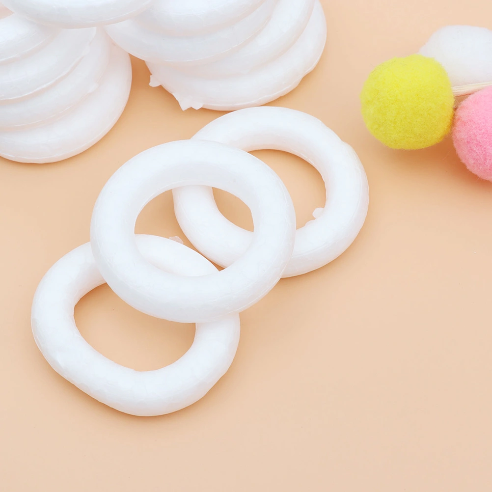 10pcs Christmas Ring DIY Craft Donut Ring Funny Circle Decor Festival Hanging Ring