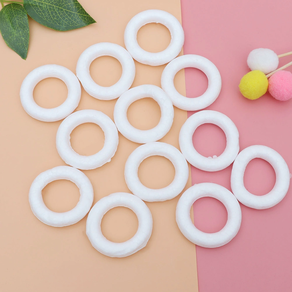 10pcs Christmas Ring DIY Craft Donut Ring Funny Circle Decor Festival Hanging Ring