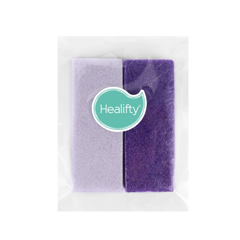 Healifty 2pcs Foot Care Exfoliator Pedicure Tool Foot Pumice Stone Block Callus Remover Scrubber Dead Hard Skin Remover Cleaner (Purple)