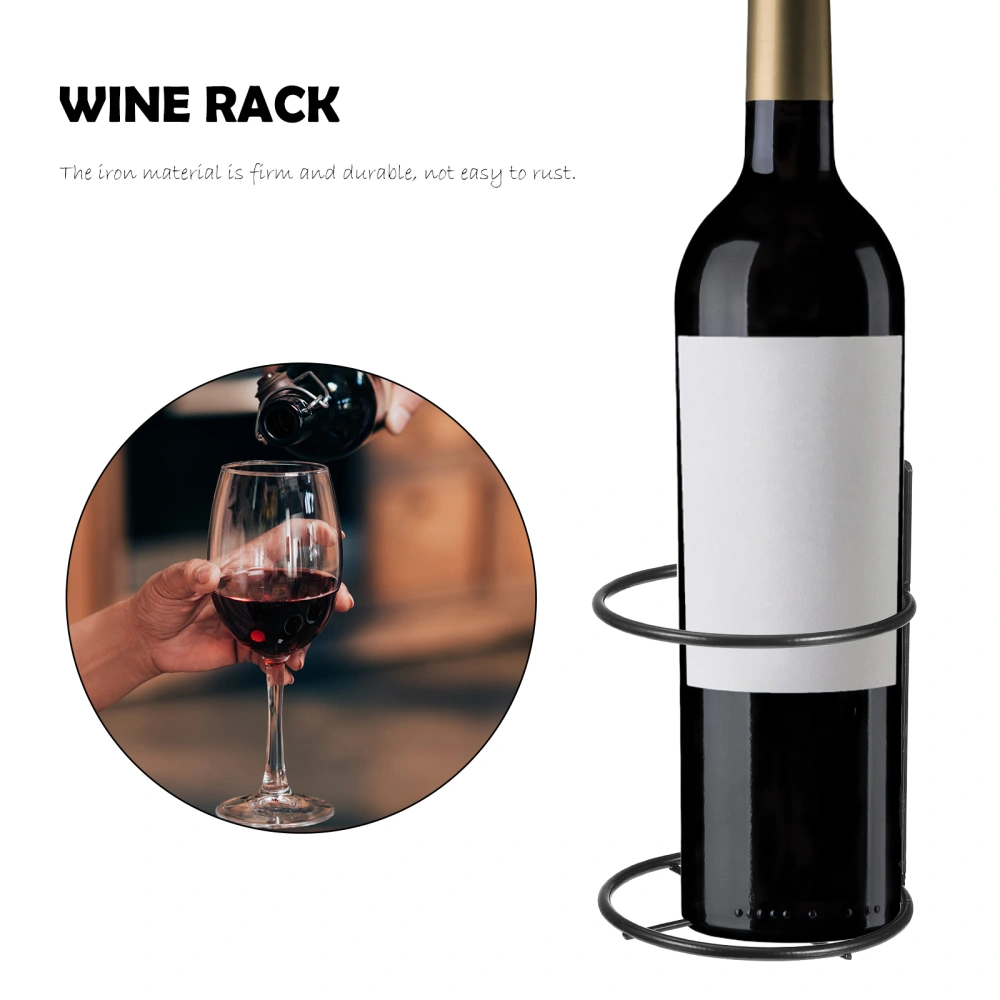 6pcs Iron Red Wine Racks Home Wine Display Racks Wall-mounted Storage Racks