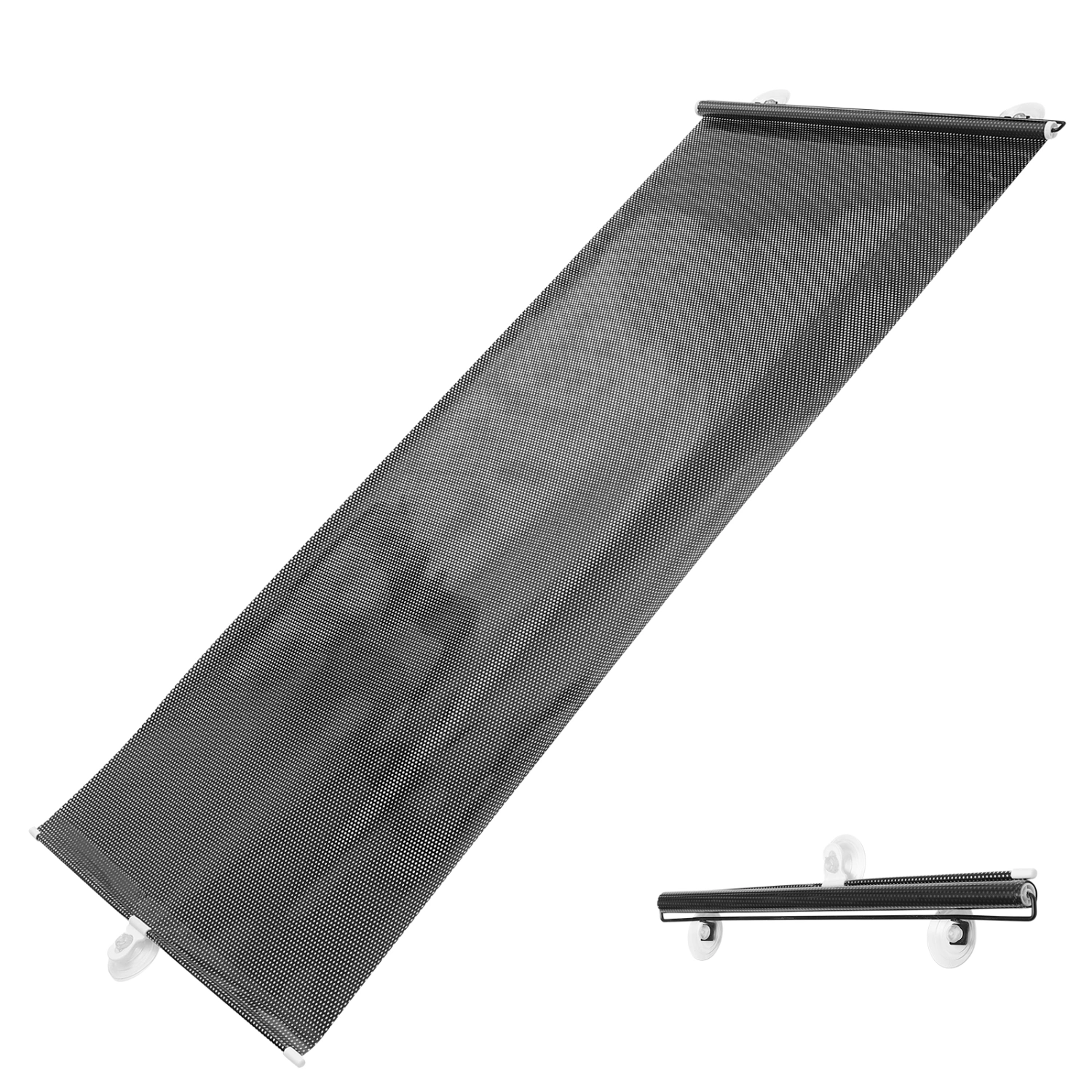 Retractable Balcony Sun Shade Suction Cup Roller Blind Blackout Curtain Home Use Window Curtain