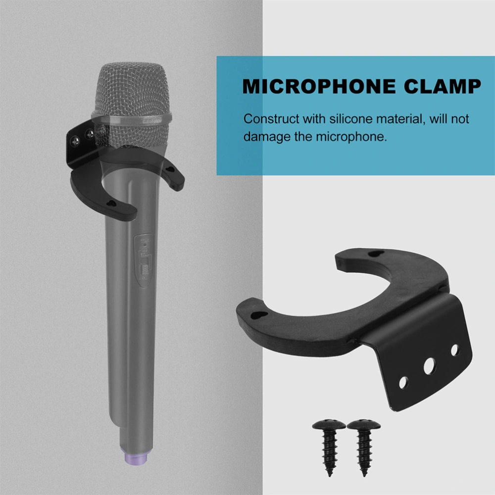 Wireless Microphone Hook Holder Universal Microphone Wall Mount Hanger Holder