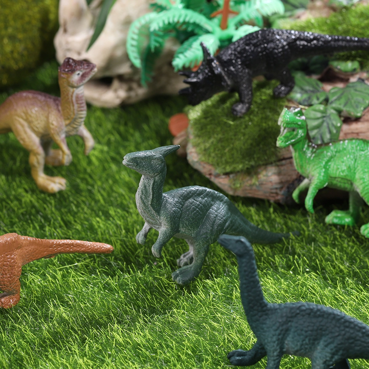 TOYMYTOY 12 Pcs Mini Dinosaur Toy Set Realistic Toy Dinosaur Figures for Kids and Toddler Education