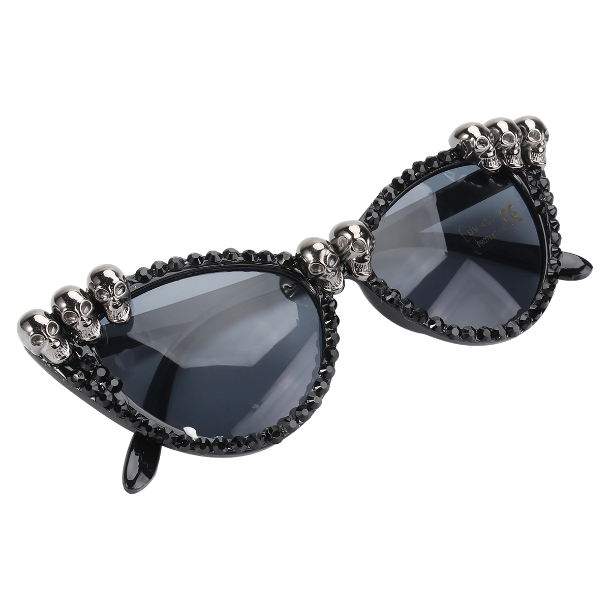 1 Pc Halloween Eyeglasses Skull Head Glasses Party Wearing Glasses (Silver)