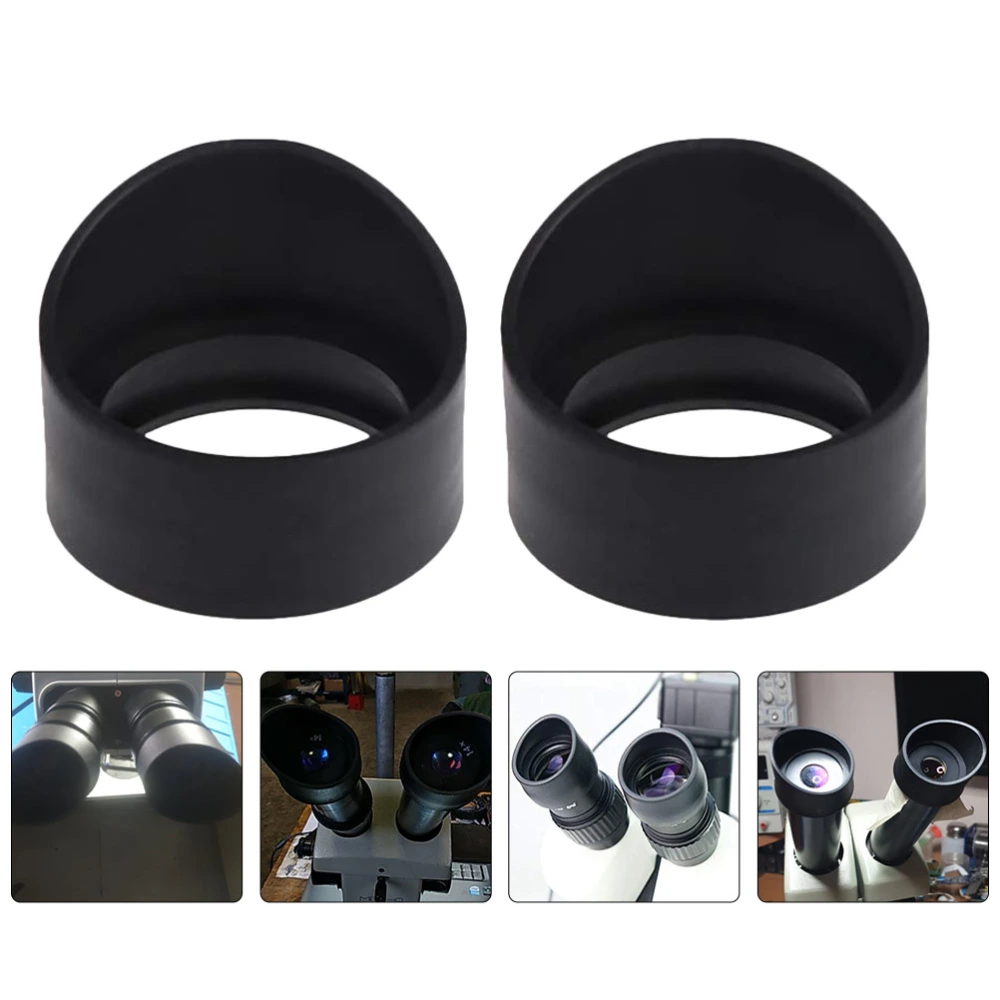 2 Pcs Rubber Eye Shield 33mm Eye Guards Cups Eyepiece Covers for Microscope