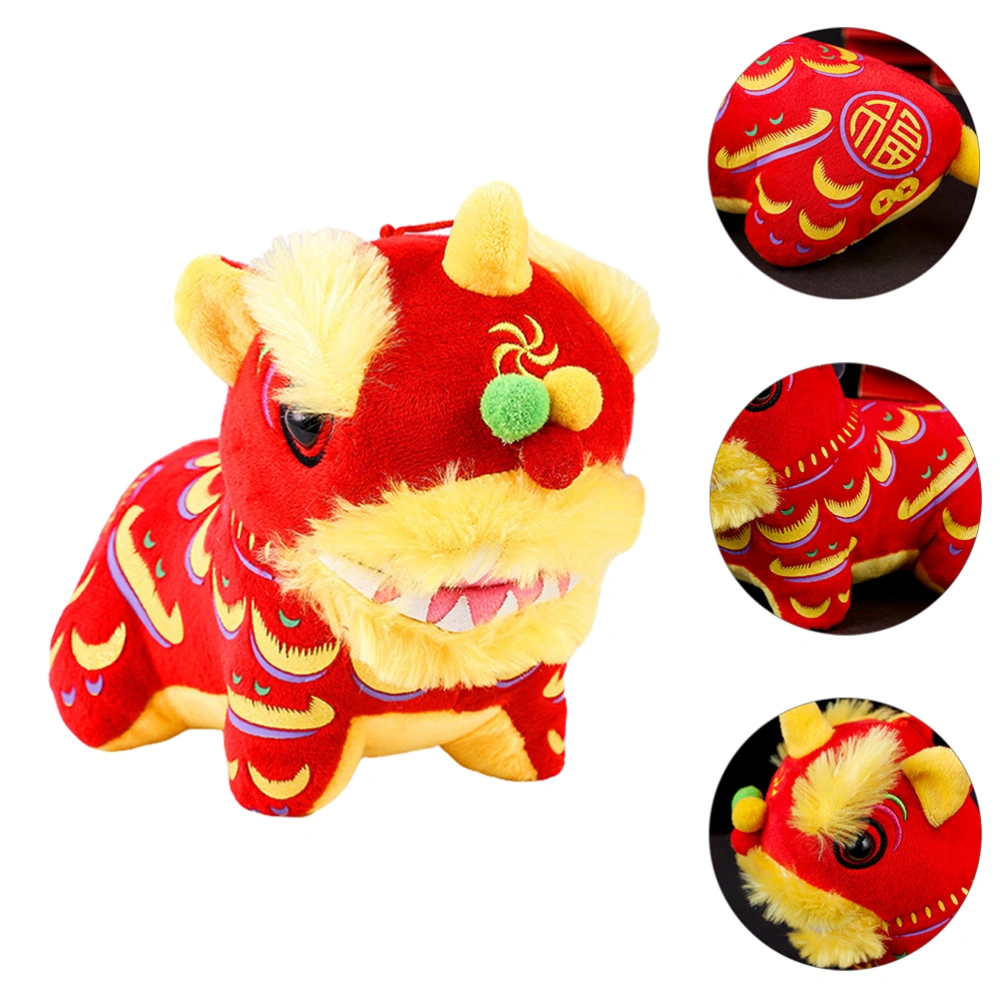 Dance Lion Adornment Stuffed Animal Toy Plush Toy for Children Kids