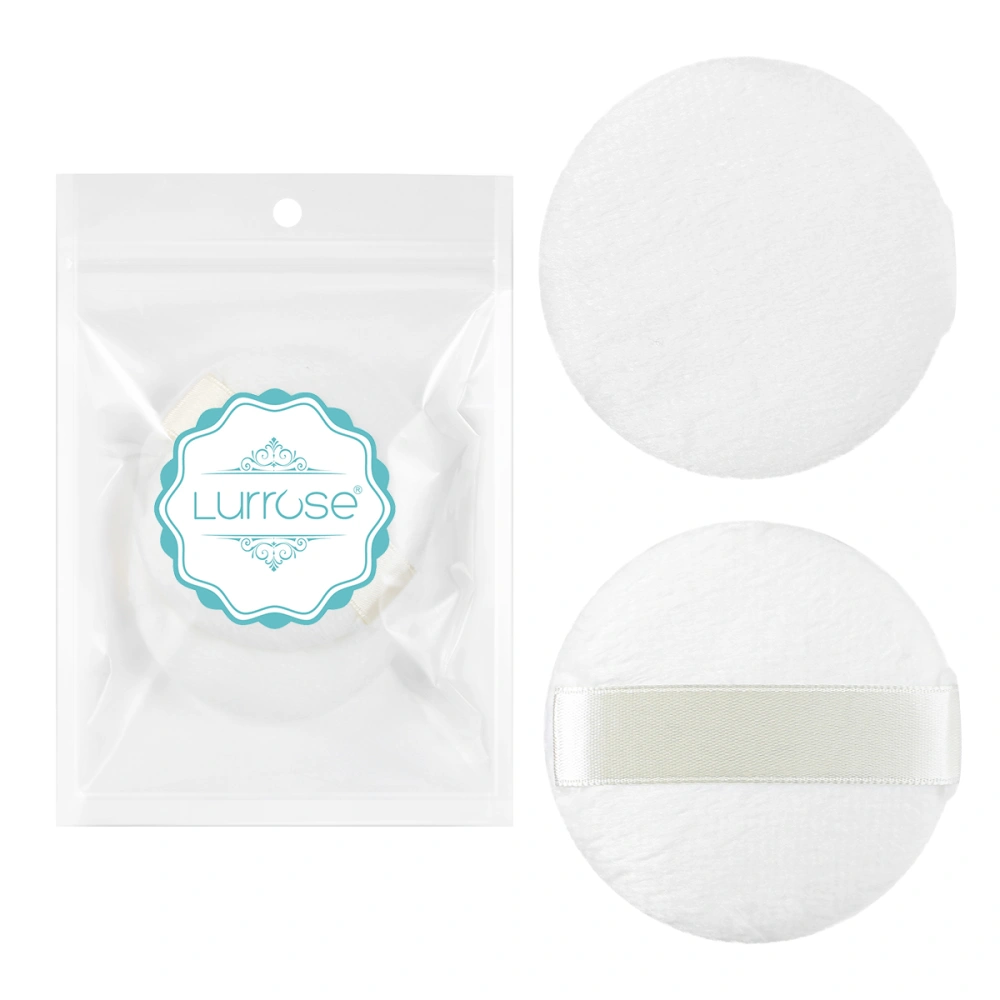 Lurrose 3 Pcs Ultra Short Plush Fluffy Powder Puff Comfortable Toddler Body Dusting Powder Puffs