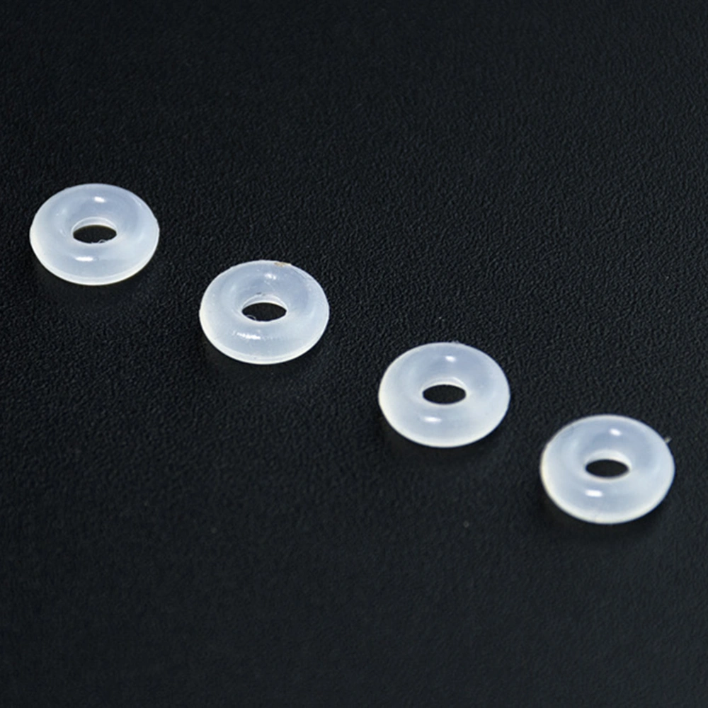 80PCS Clear Silicone Rubber Stoppers for Use Alone or with Clip Lock Spacer Charm for Snake Chain Charm Bracelets