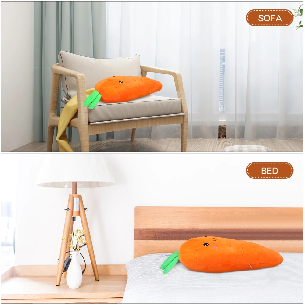 BESPORTBLE Carrot Shape Throw Pillow Plush Sleeping Hugging Cushion Stuffed Doll Toy for Sofa Chair Office