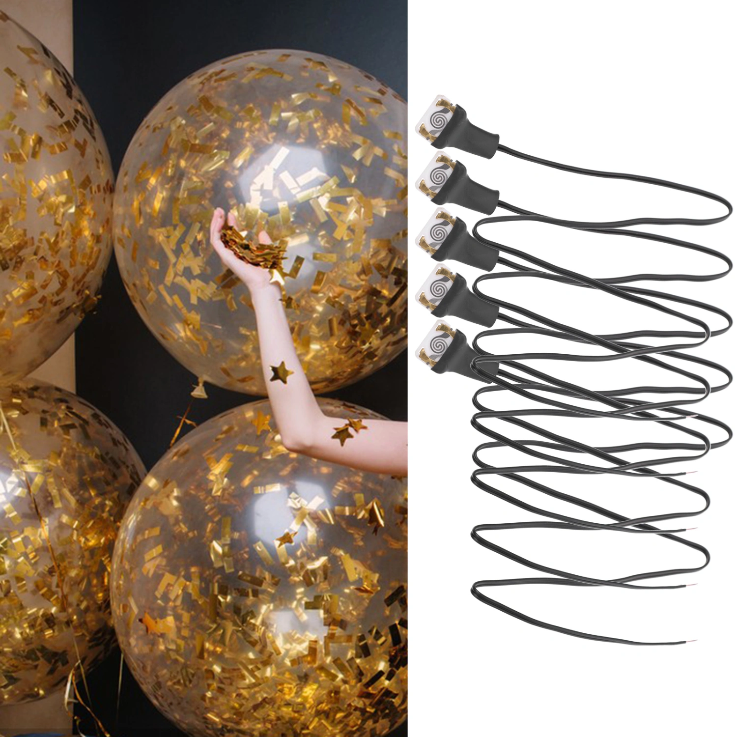 5Pcs Fireworks Wire Balloon Blow Up Connecting Wire Fuse for Wedding Birthday Festival