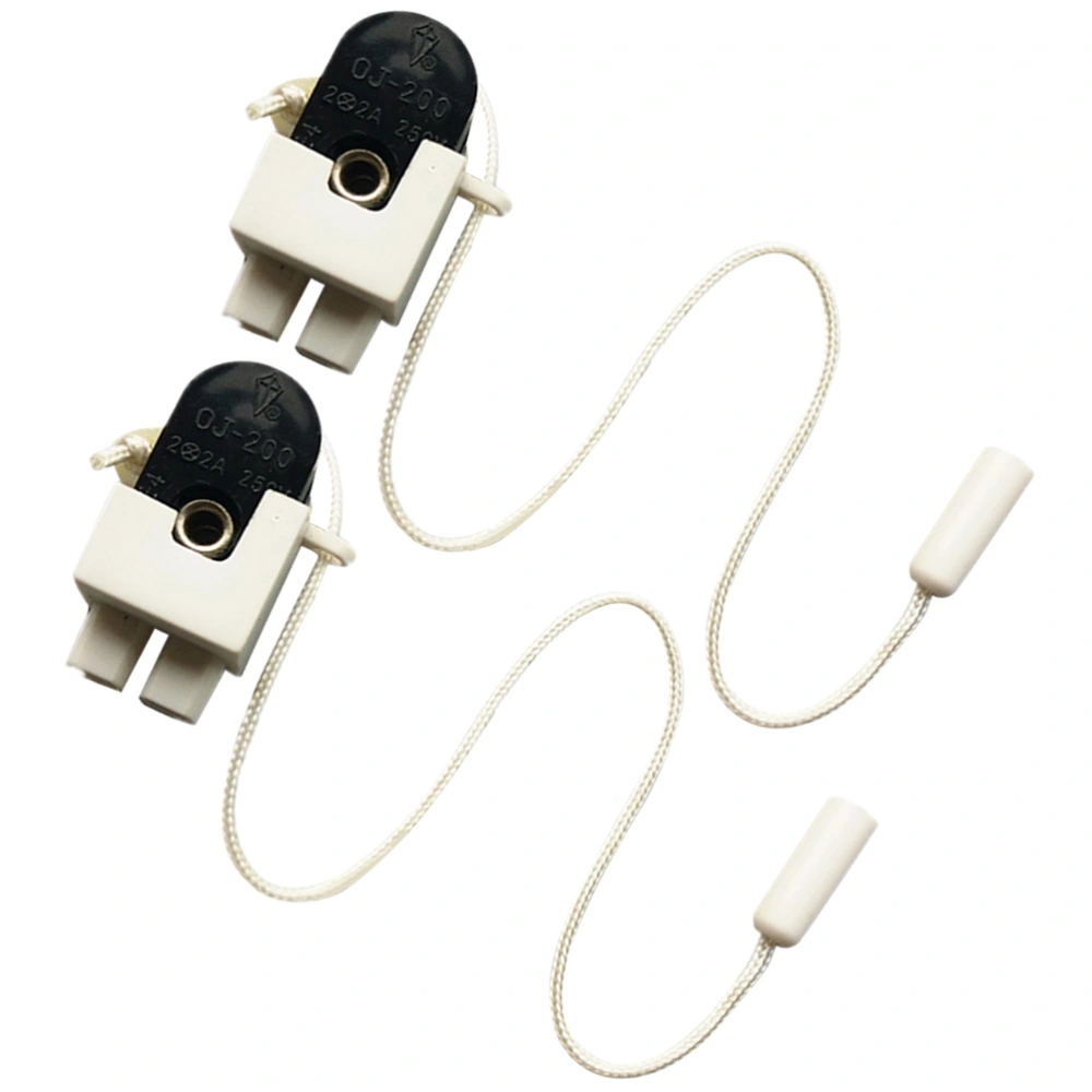 2pcs Pull Switches Bracing Wire Switch Cord-operated Switch Lamp Accessories for Ceiling Light Wall Lamp