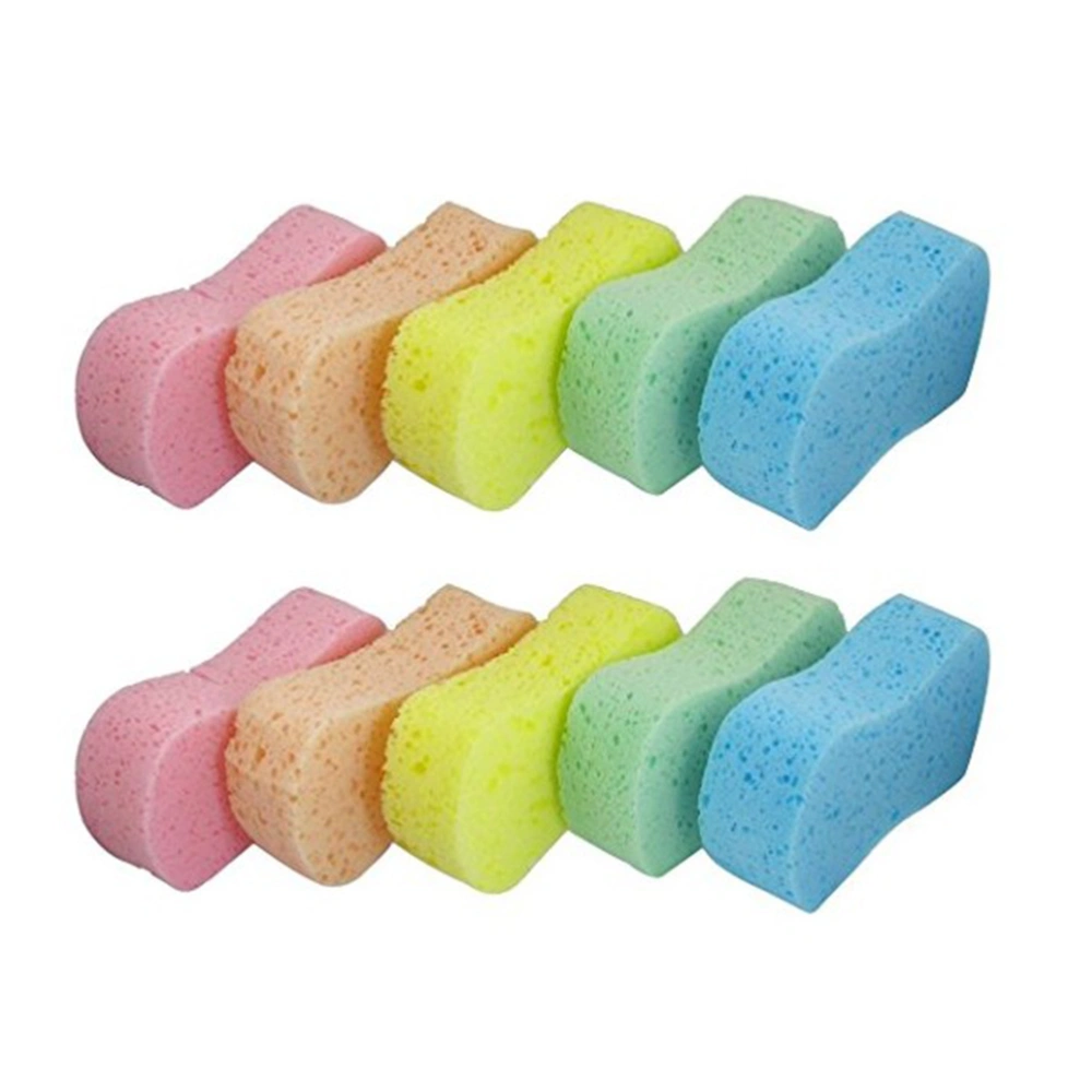 10 Pcs Car Wash Sponges Bone Design for Polishing Porous Car Wash Sponges