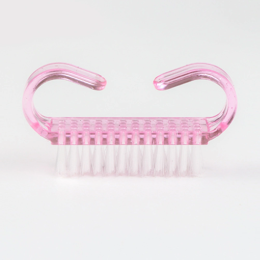 6pcs Handle Nail Brush Nail Hand Scrubbing Cleaning Brush Nail Art Tools for Women(2pcs Pink + 2pcs Blue + 2pcs Green)