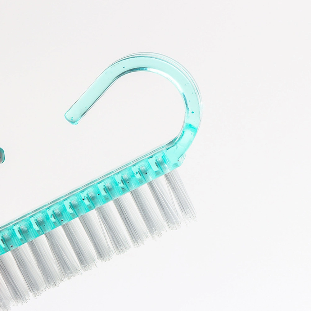 6pcs Handle Nail Brush Nail Hand Scrubbing Cleaning Brush Nail Art Tools for Women(2pcs Pink + 2pcs Blue + 2pcs Green)