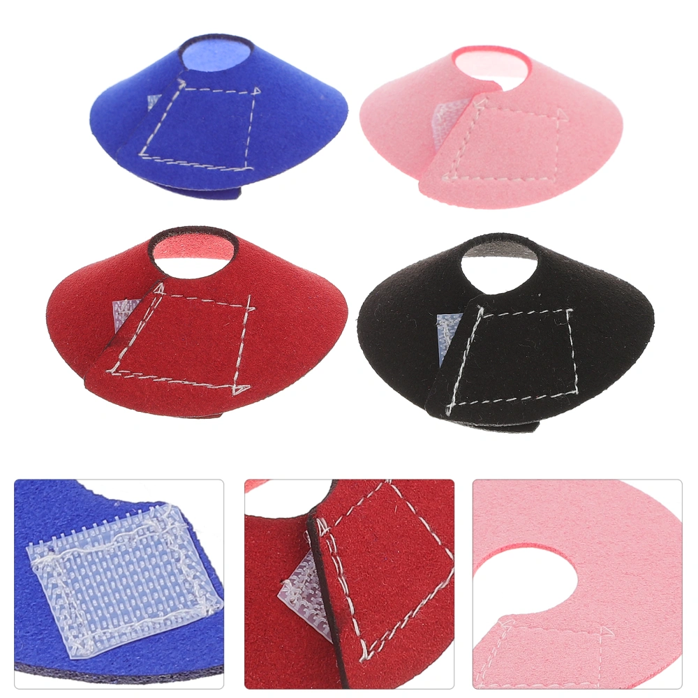 4pcs Small Birds Neck Ring Parrots Anti-Scratch Recovery Collar (Mixed Color)