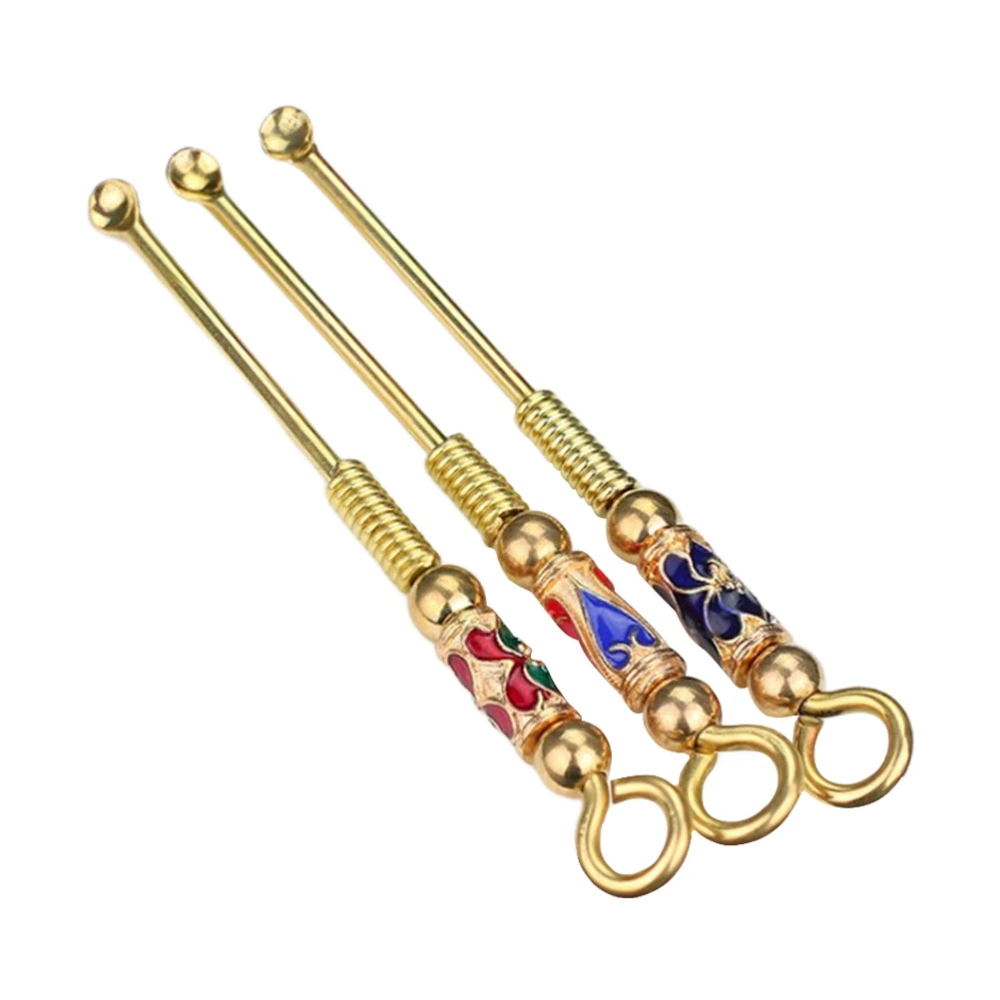 3Pcs Portable Ear Pick Tools Ear Cleaning Tools Copper Earpicks Earwax Spoons