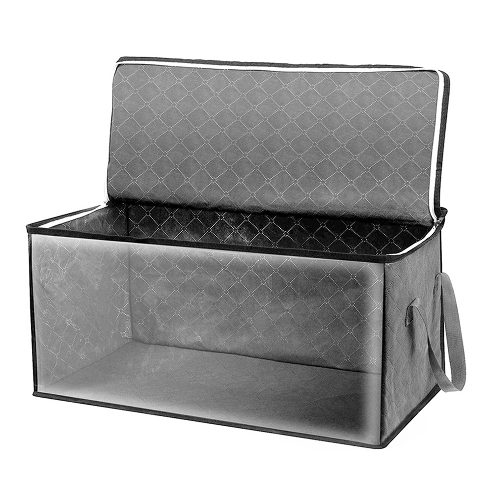 Foldable Clothes Storage Box for Wardrobe Dustproof Quilts Container Home Clothes Holder