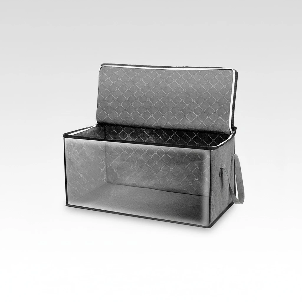 Foldable Clothes Storage Box for Wardrobe Dustproof Quilts Container Home Clothes Holder