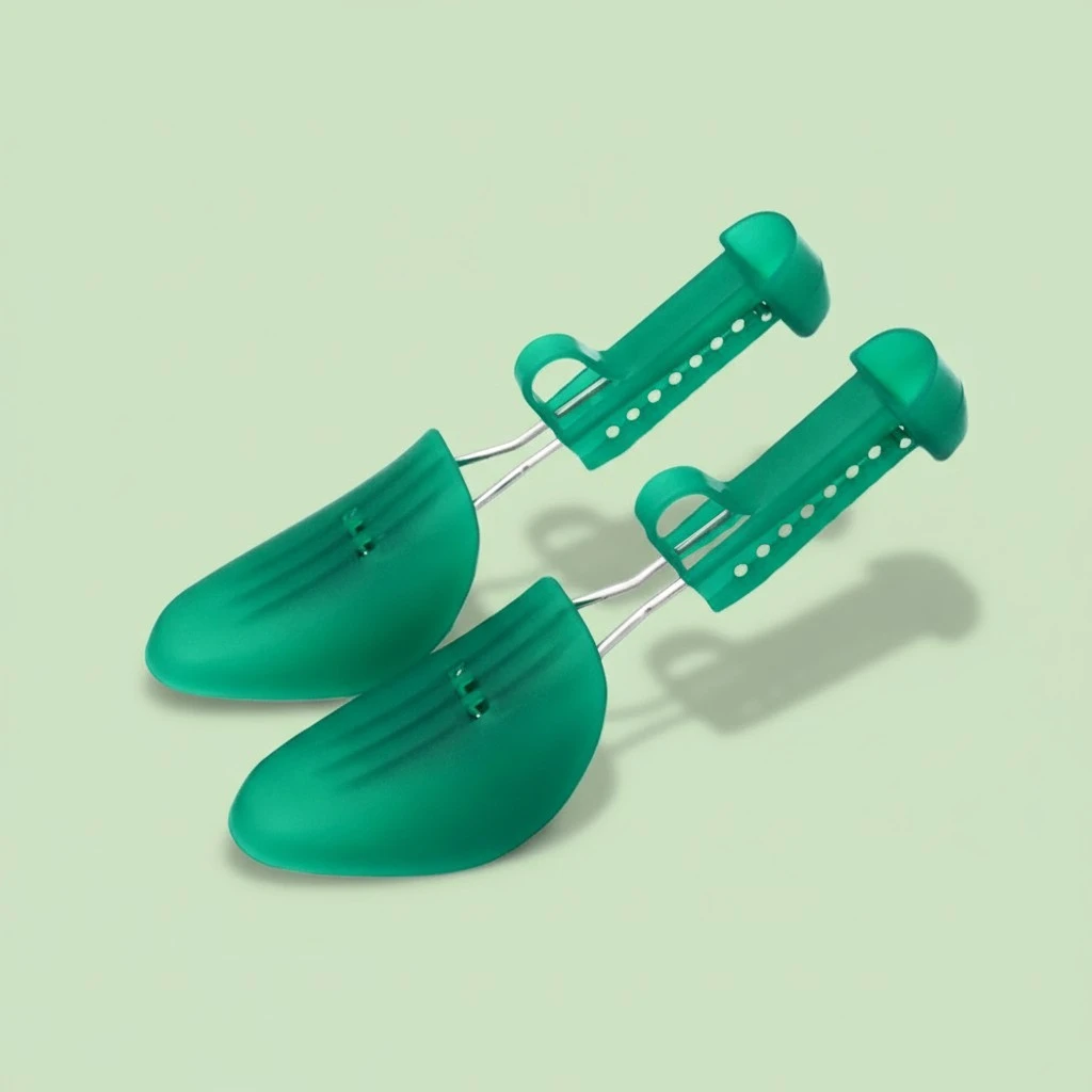 1 Pair Women Adjustable Shoe Stretcher Plastic Boot Holder Fixed Shoe Shape Hanging Shoe Stretcher