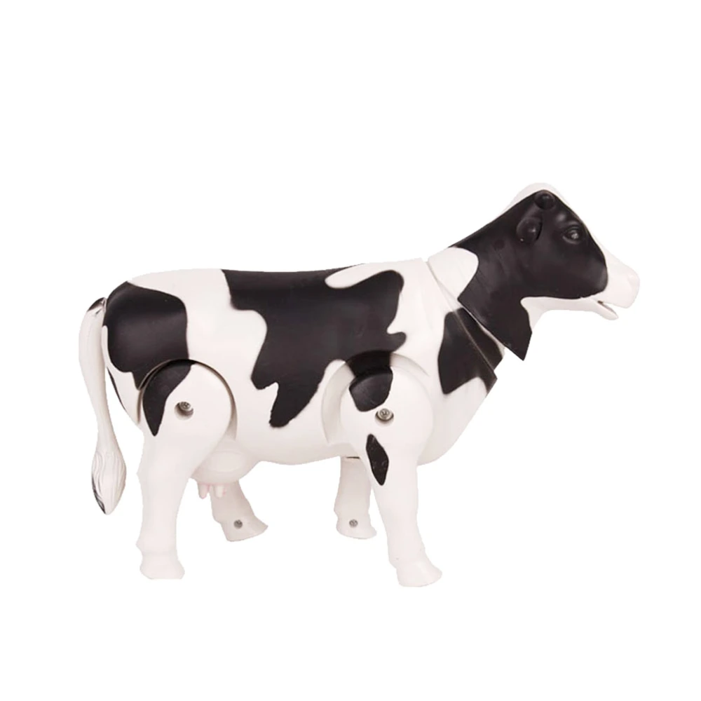 Electric Milk Cow Toy Realistic Simulation Cow Figure Model Toy for Kids Children