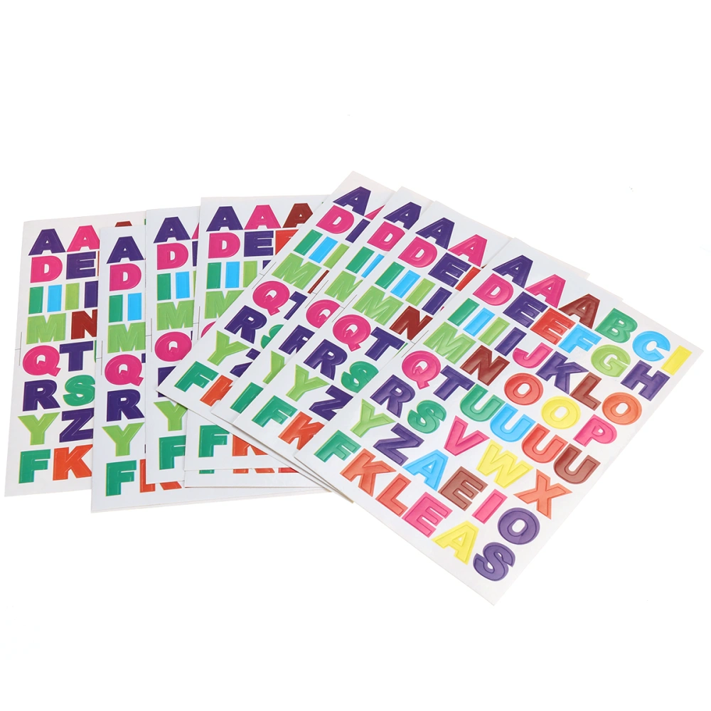 10 Sheet Colorful Letter Stickers Alphabet Stickers DIT stock Stickers A to Z