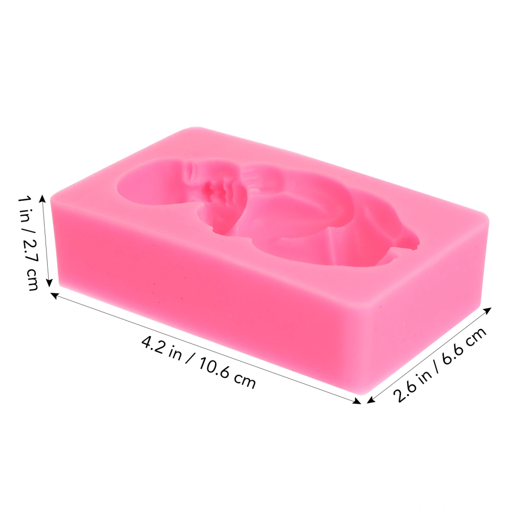 Giant Sleeping Baby Silicone Molds Cake Decorating Fondant Cake Mold Baking DIY Tools (Random Color)