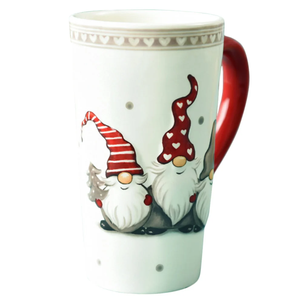 1Pc Christmas Ceramic Mug Adorable Coffee Cup Water Container for Christmas