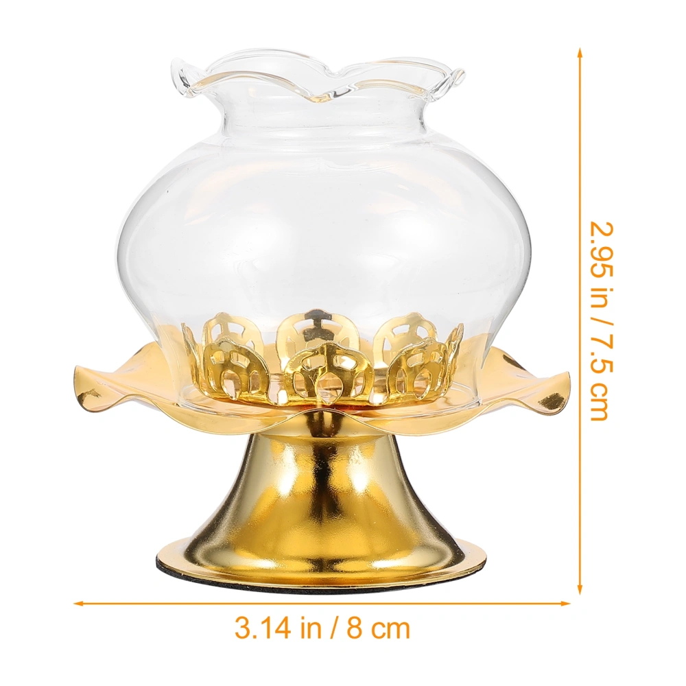 1pc Wind-proof Candle Holder Wind-proof Candlestick Butter Lamp Holder