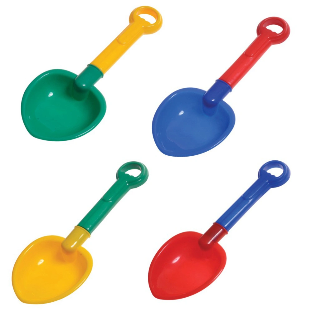 3pcs PP Sand Shovel Scoop Beach Toy Sand Toy Lightweight Bright Color for Kids (Random Color)