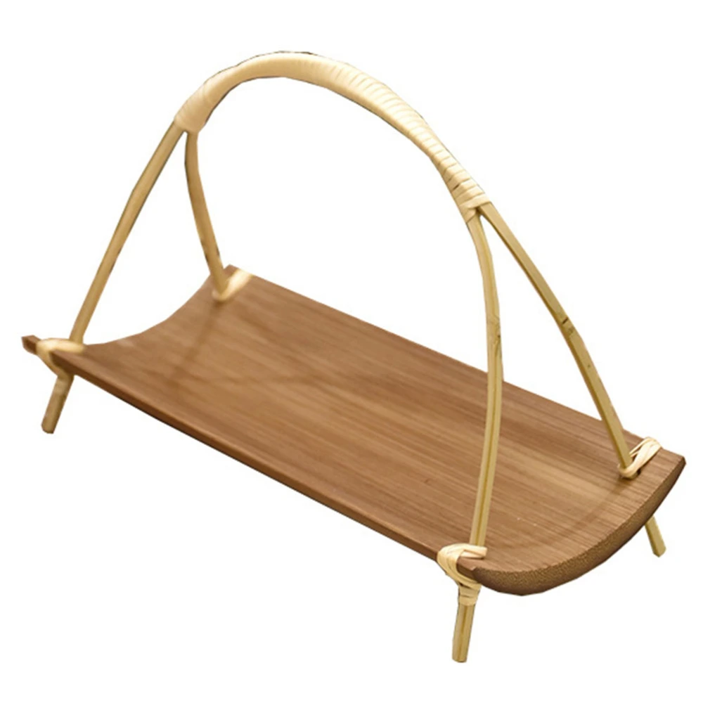 Bamboo Snack Tray Household Decorative Food Tray Creative Afternoon Tea Tray