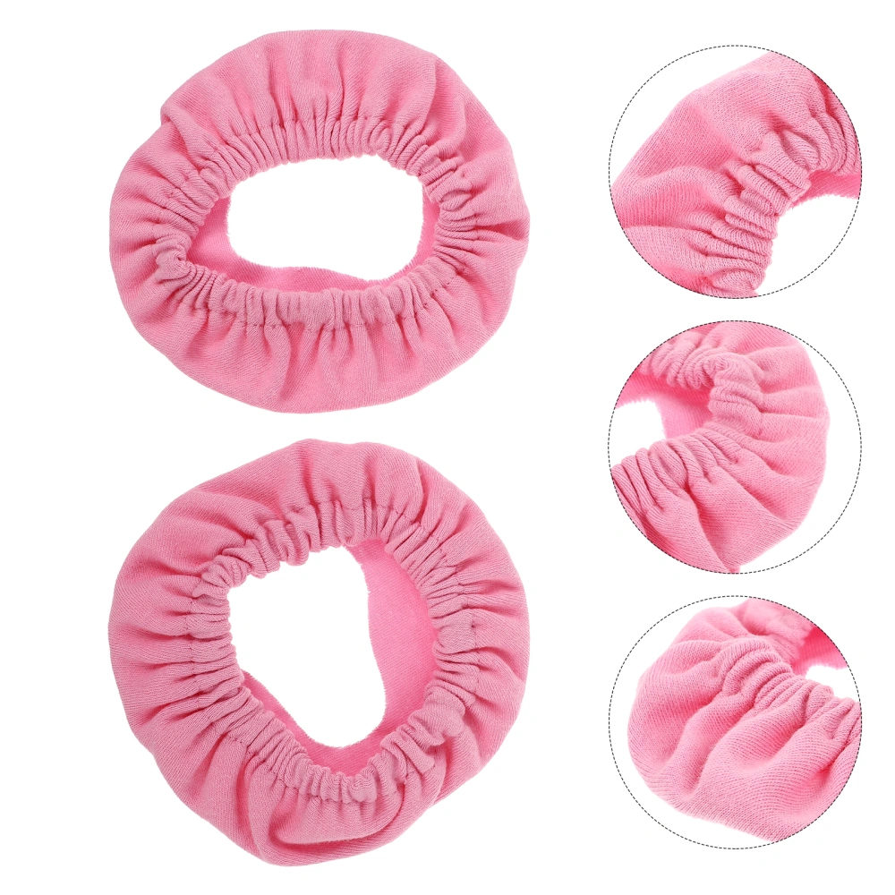 2pcs Practical Facial Covers Full Face Mask Liners Ventilator Accessories (Pink)