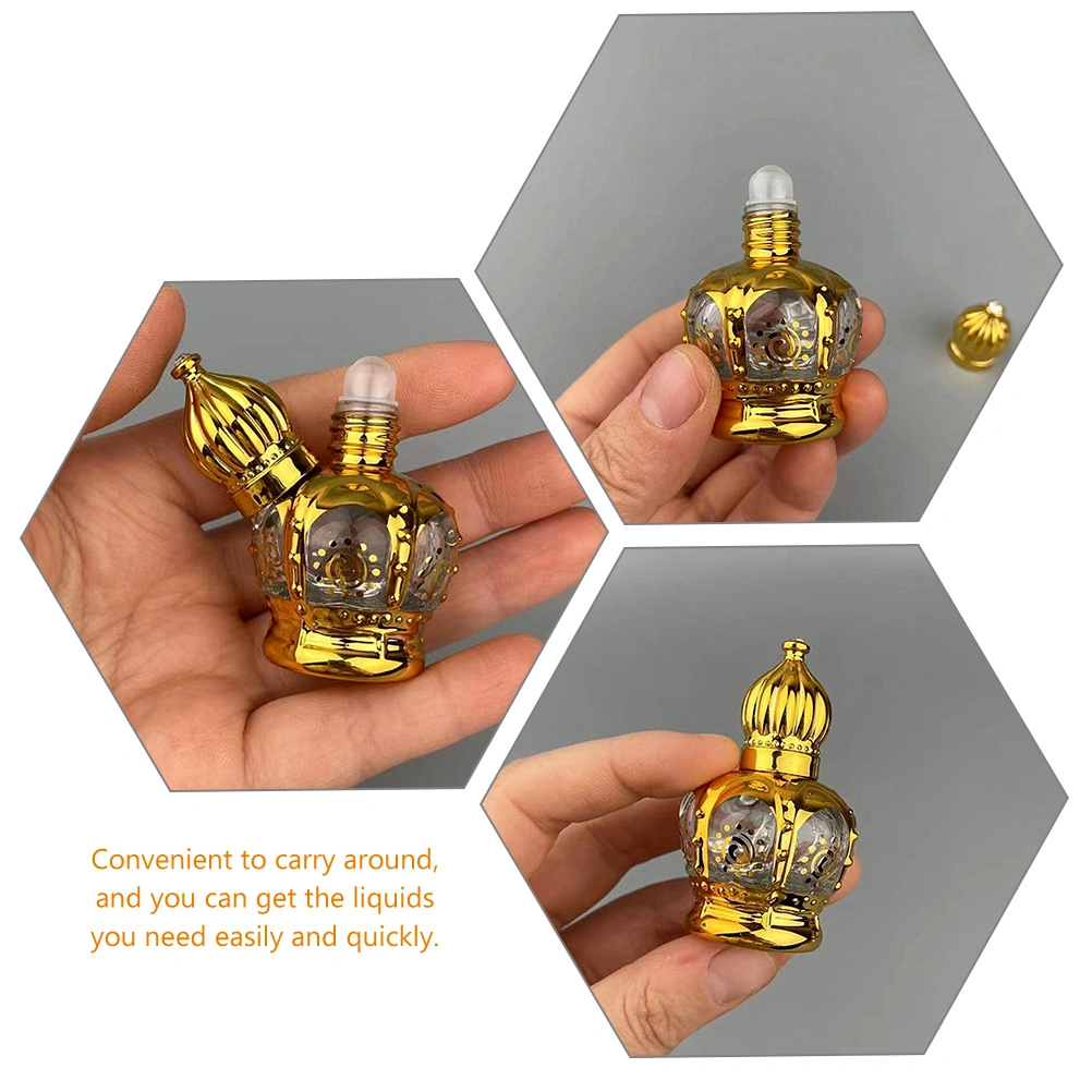 2Pcs Essential Oil Bottles Perfume Roller Bottles Empty Roll On Glass Bottles(15ml)
