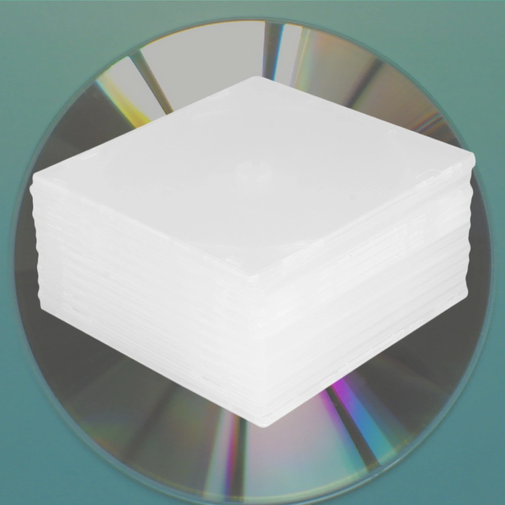 25 Pcs Ultrathin DVD Case Transparent CD Package Portable CD Storage Box for Home Cinema