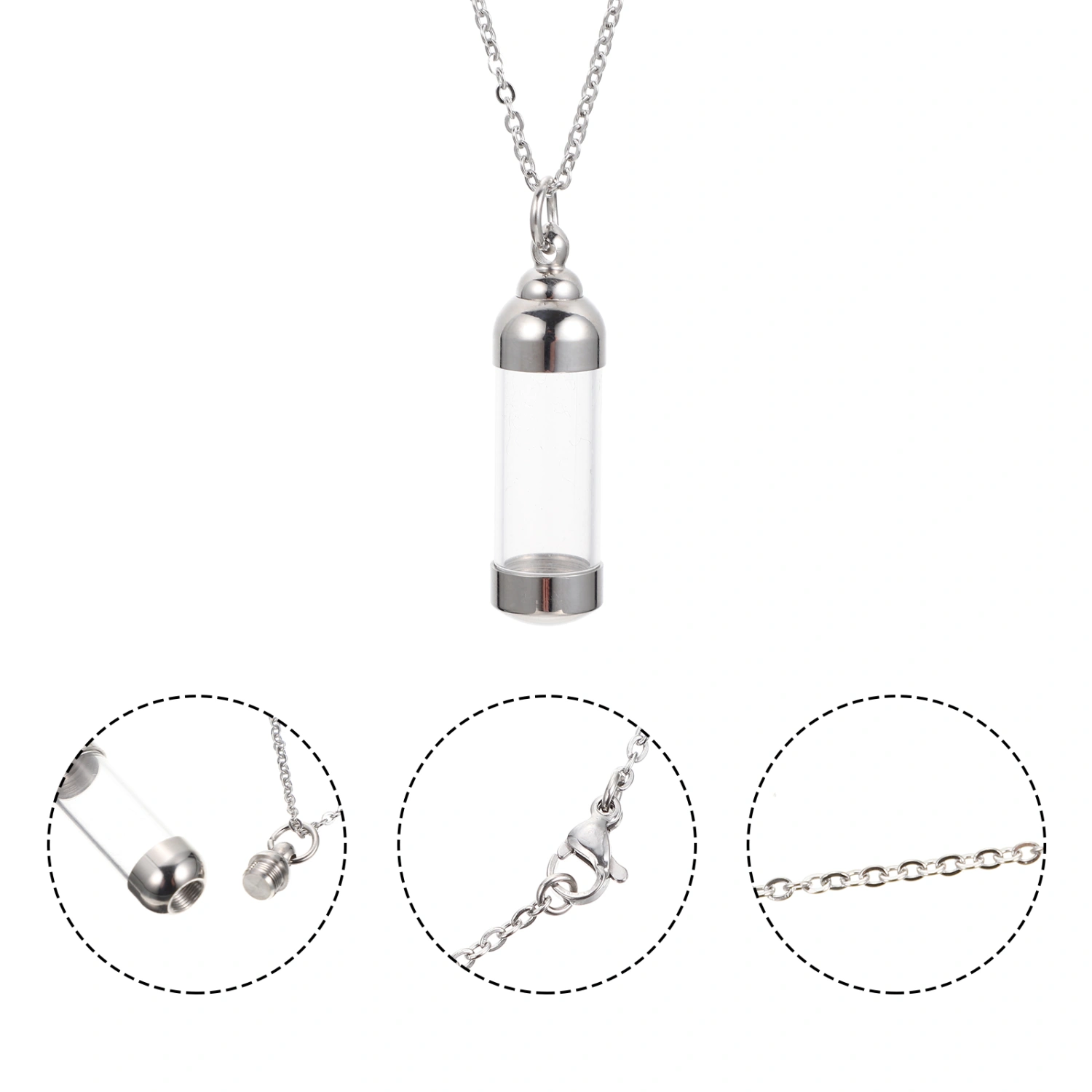 Pet Urn Necklace Pet Cremation Necklace Pet Ash Pendant Ashes Keepsake for Home