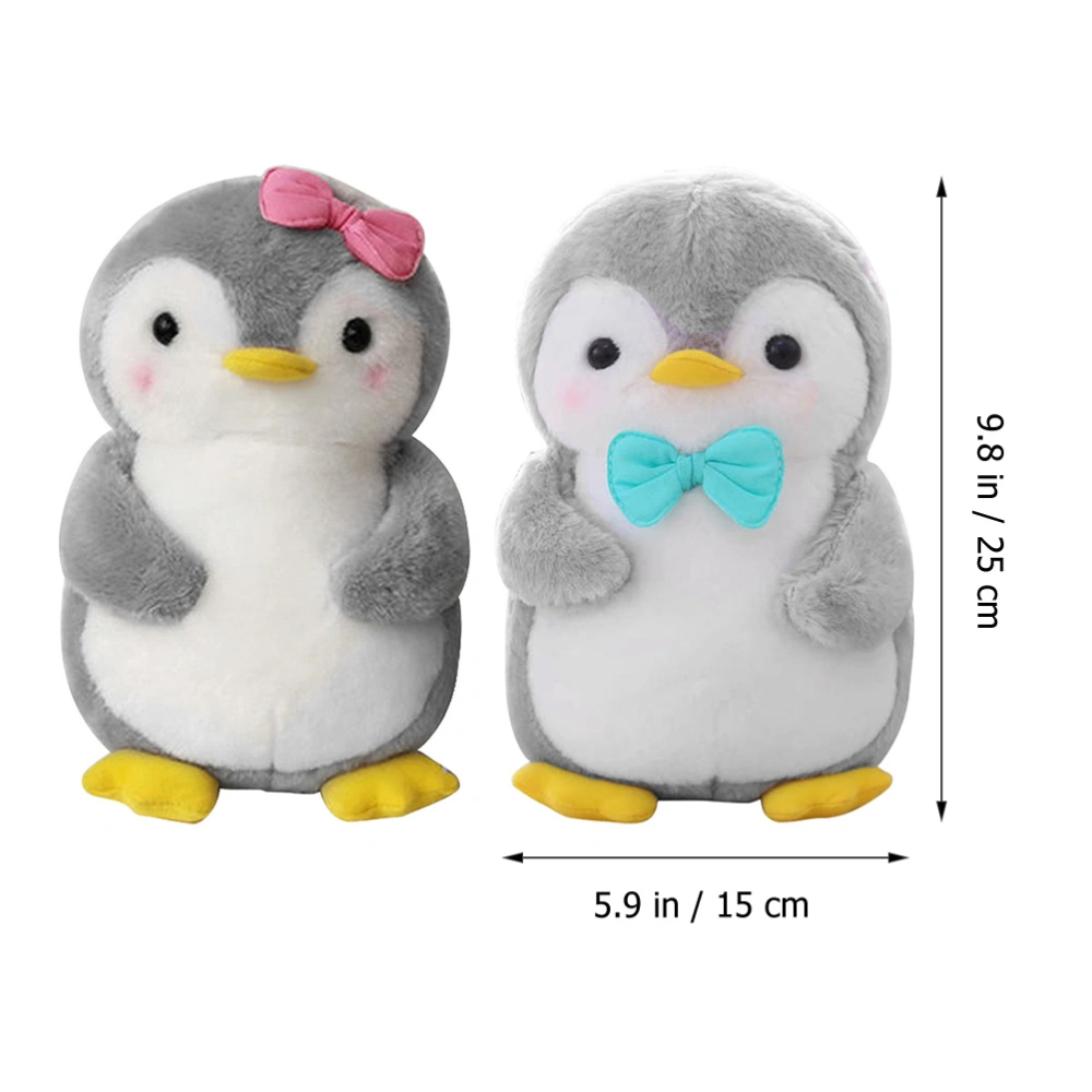 2pcs Penguin Plush Toys Animal Stuffed Toy Lovely Birthday Doll Gift for Kids