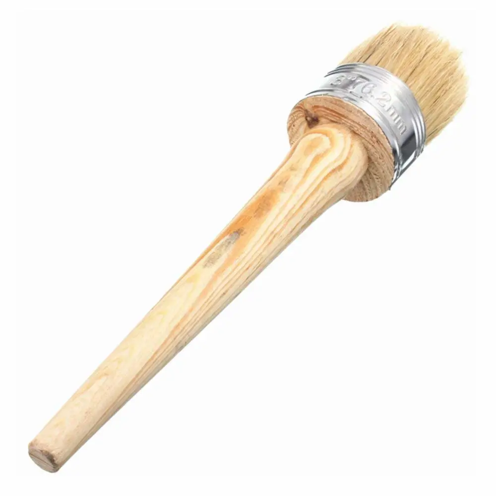 Paint Wax Brush for Painting or Waxing Furniture, Stencils Folkart Home Decor Wood Large Brushes with Natural Bristles