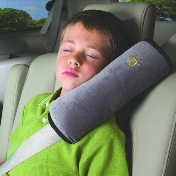 Universal Detachable Children Kids Car Safety Seat Belt Shoulder Pad Pillow Protector Cushion (Grey)