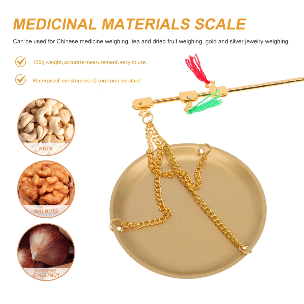 Chinese Medicine Scale Small Copper Scale Decorative Gram Scale Weighing Tool