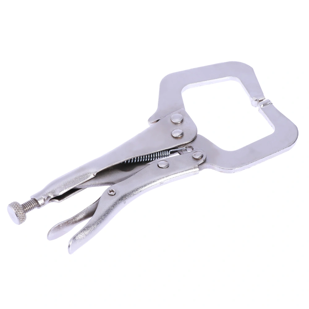 6 Inch Heavy Duty Locking C-Clamp Face Clamp Steel Locking C-Pliers Vise Grips Locking Plier Wrench Welding Steel Wood Clamp