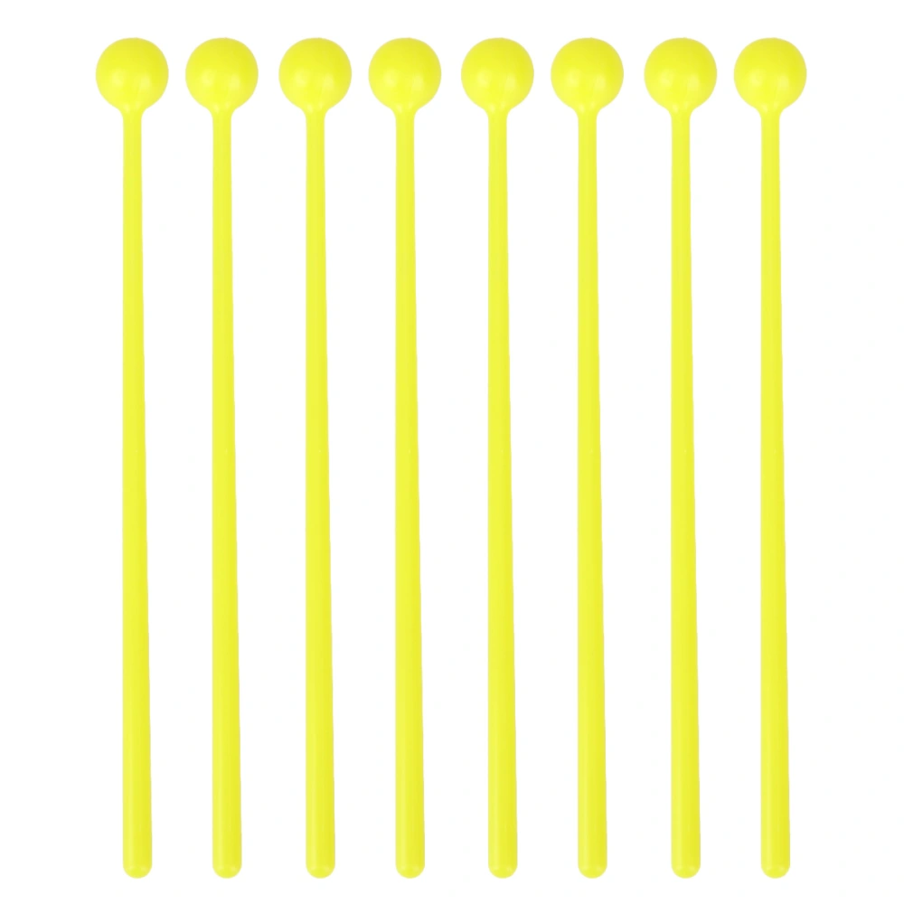 1 Bag 16pcs Kids Drum Stick Drum Hammer Children Teaching Aids Handheld Drum Stick for Kids (Yellow)