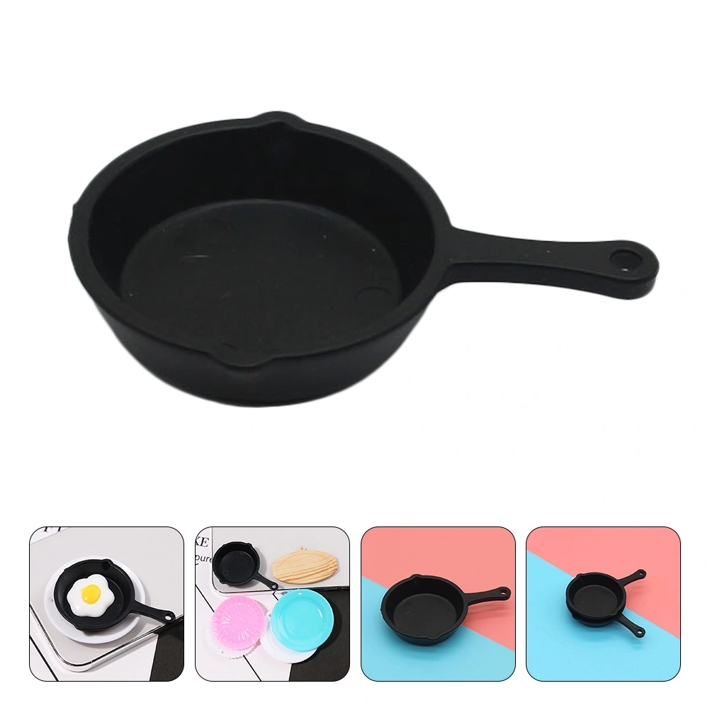10Pcs Mini Frying Pans Simulation Cooking Pan Models Miniature Kitchen Gadgets