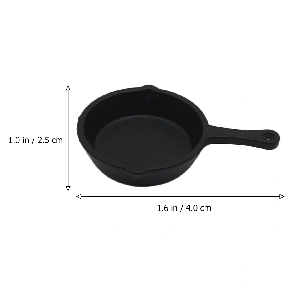 10Pcs Mini Frying Pans Simulation Cooking Pan Models Miniature Kitchen Gadgets