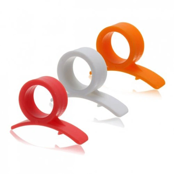 Durable Ring-shaped Plastic Orange Lemon Opener Peeler Slicer Citrus Fruit Skin Remover - 2 pcs/set (Random Color)
