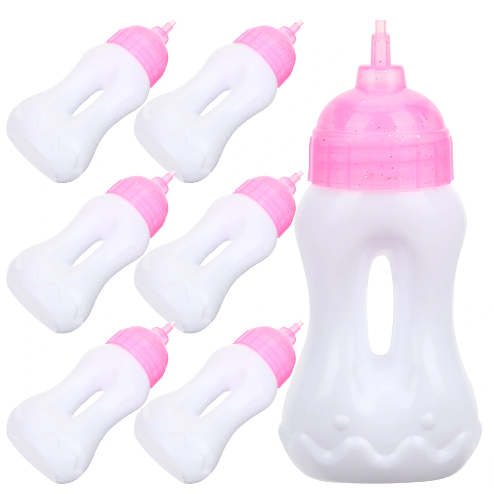 10Pcs Baby Doll Bottles Miniature Milk Bottle Small Juice Bottle Baby Doll Accessories