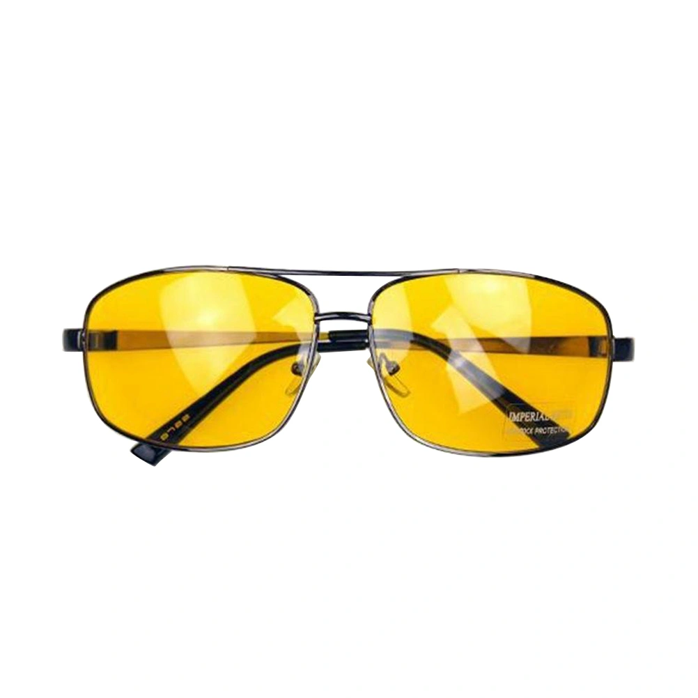Metal Frame Night Vision Glasses Polarized UV400 Driving Anti-Glare Sunglass