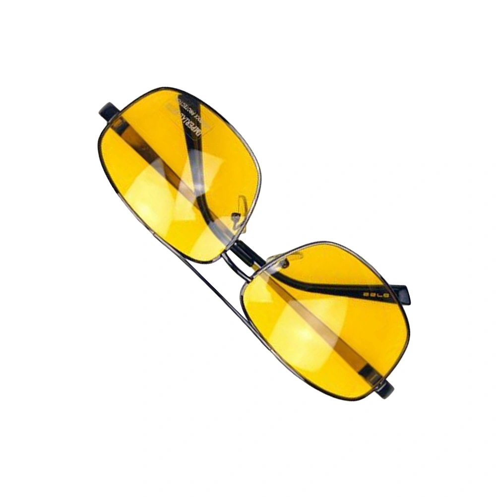 Metal Frame Night Vision Glasses Polarized UV400 Driving Anti-Glare Sunglass